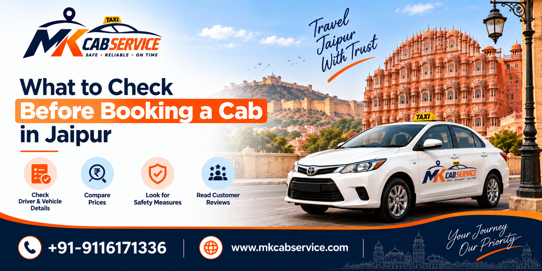 What to Check Before Booking a Cab in Jaipur